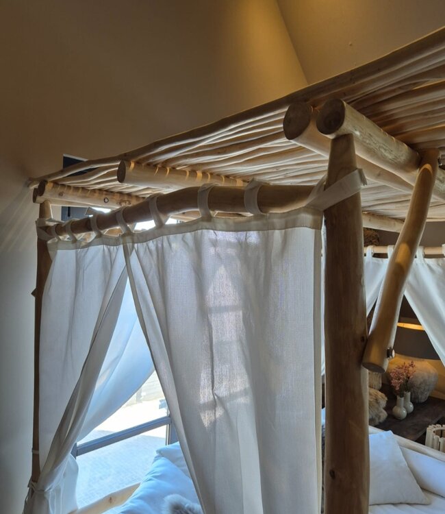 Rene Houtman Zonnebed Daybed Lounge-bed Rotan Inclusief Kussens 200x210x125 Cm