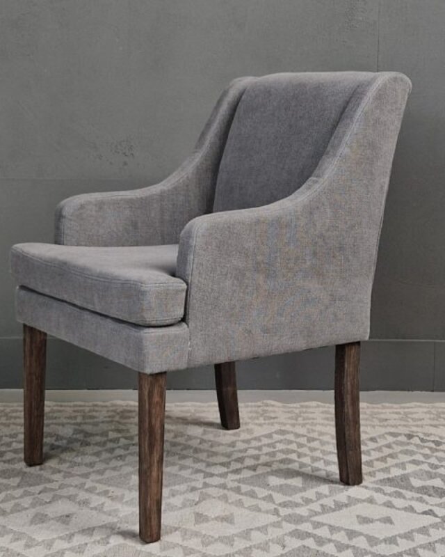 Luksa Home Collection Stoel Renske | Espresso | Linnen | H88xB59xD68 cm