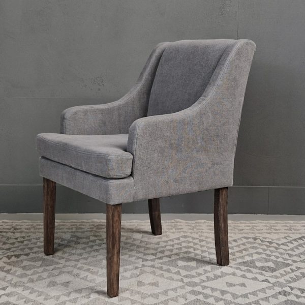 Luksa Home Collection Stoel Renske | Espresso | Linnen | H88xB59xD68 cm