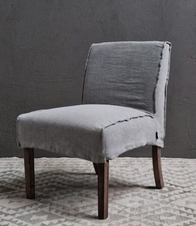 Luksa Home Collection Eetkamerstoel Nine | Taupe | Linnen | H86xB60xD67 cm