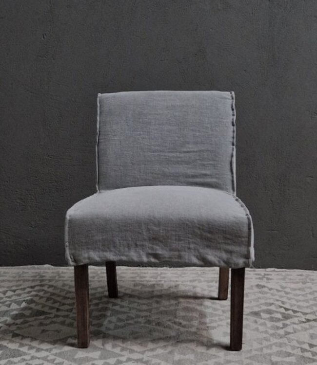 Luksa Home Collection Eetkamerstoel Nine | Taupe | Linnen | H86xB60xD67 cm