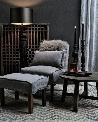 Luksa Home Collection Eetkamerstoel Nine | Taupe | Linnen | H86xB60xD67 cm