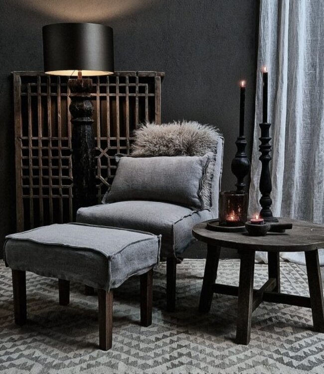 Luksa Home Collection Eetkamerstoel Nine | Taupe | Linnen | H86xB60xD67 cm