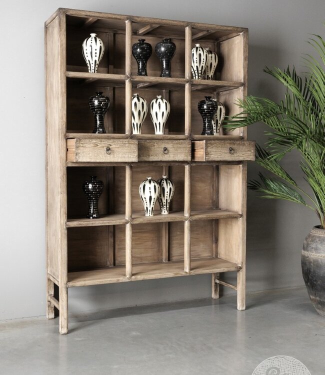 Be-Uniq Boekenkast Oud Hout | China | H213xB146xD42 cm