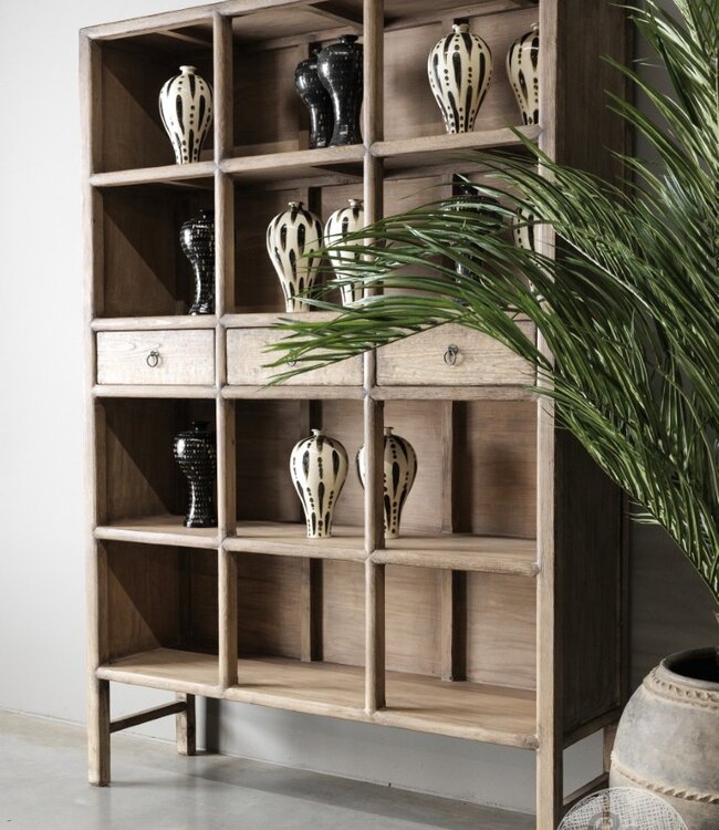 Be-Uniq Boekenkast Oud Hout | China | H213xB146xD42 cm