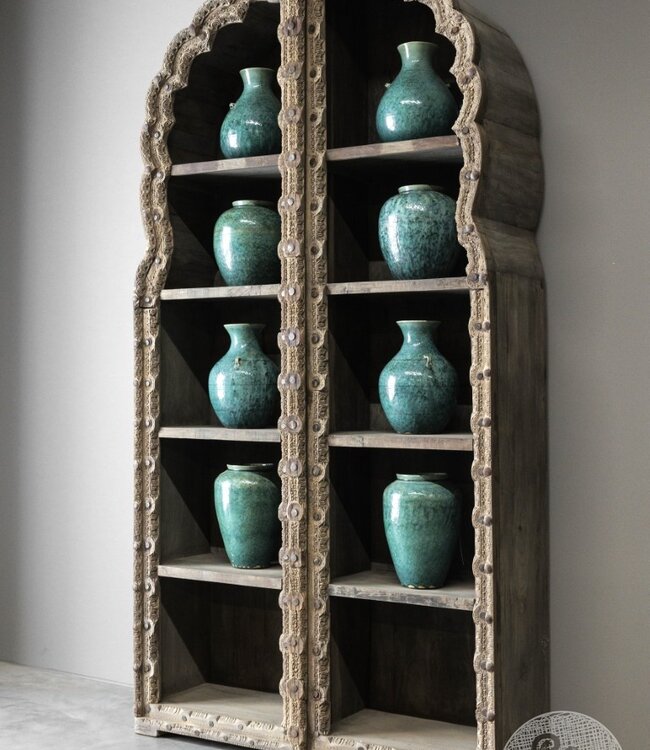 Be-Uniq Oude Boekenkast | 2-Delig | H248xB125xD41 cm