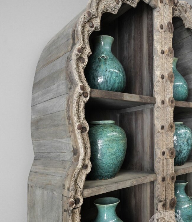 Be-Uniq Oude Boekenkast | 2-Delig | H248xB125xD41 cm