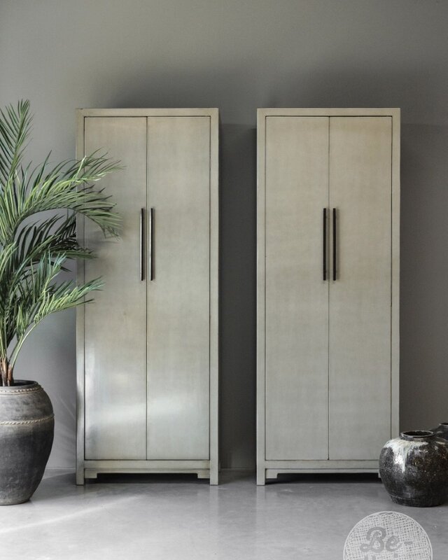 Be-Uniq 2-Deurs Kast Fancy | Olive | H225xB85xD43 cm