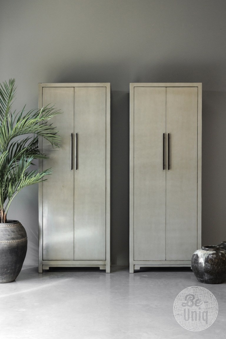 Be-Uniq 2-Deurs Kast Fancy | Olive | H225xB85xD43 cm