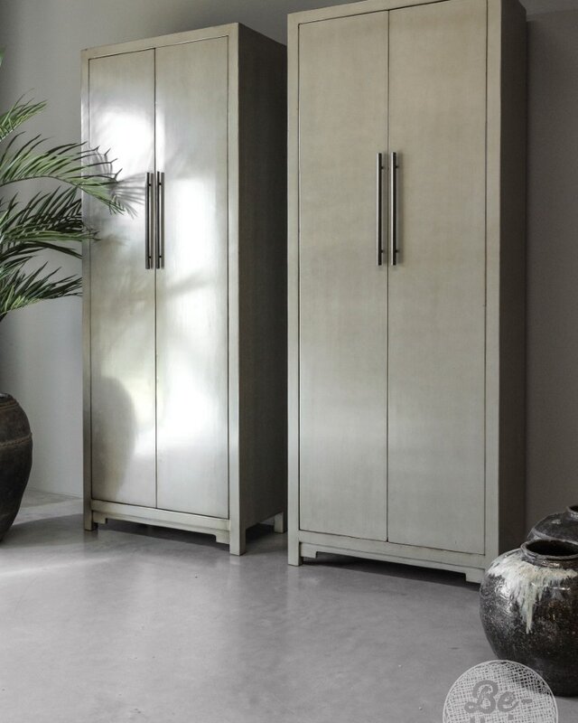 Be-Uniq 2-Deurs Kast Fancy | Olive | H225xB85xD43 cm