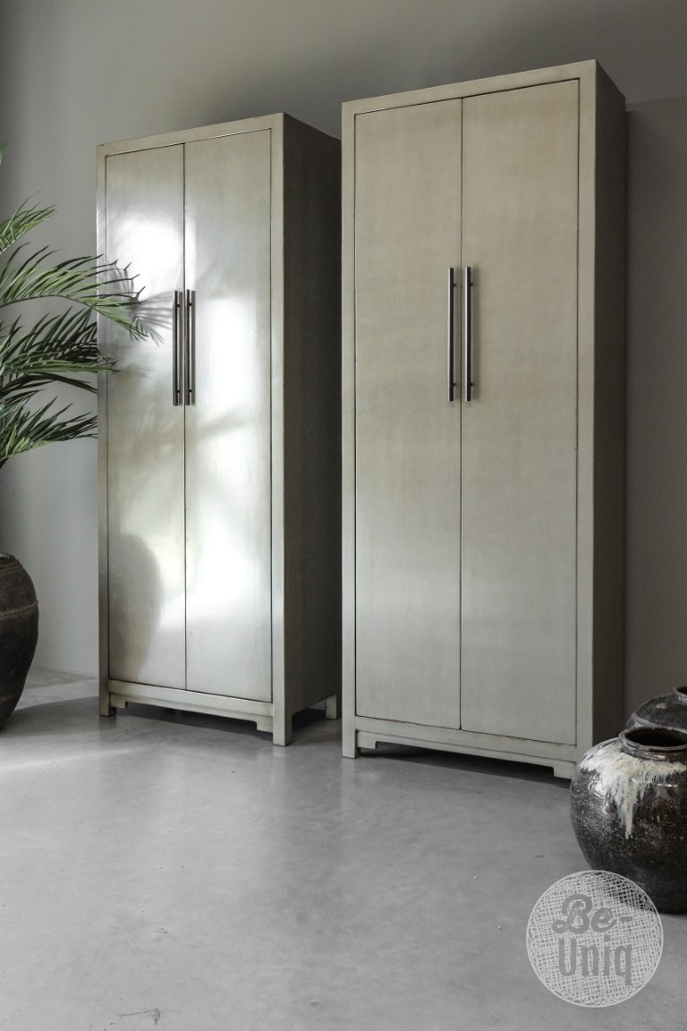 Be-Uniq 2-Deurs Kast Fancy | Olive | H225xB85xD43 cm