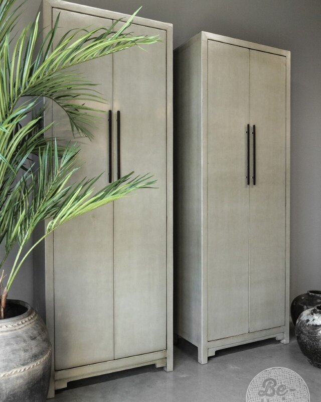 Be-Uniq 2-Deurs Kast Fancy | Olive | H225xB85xD43 cm