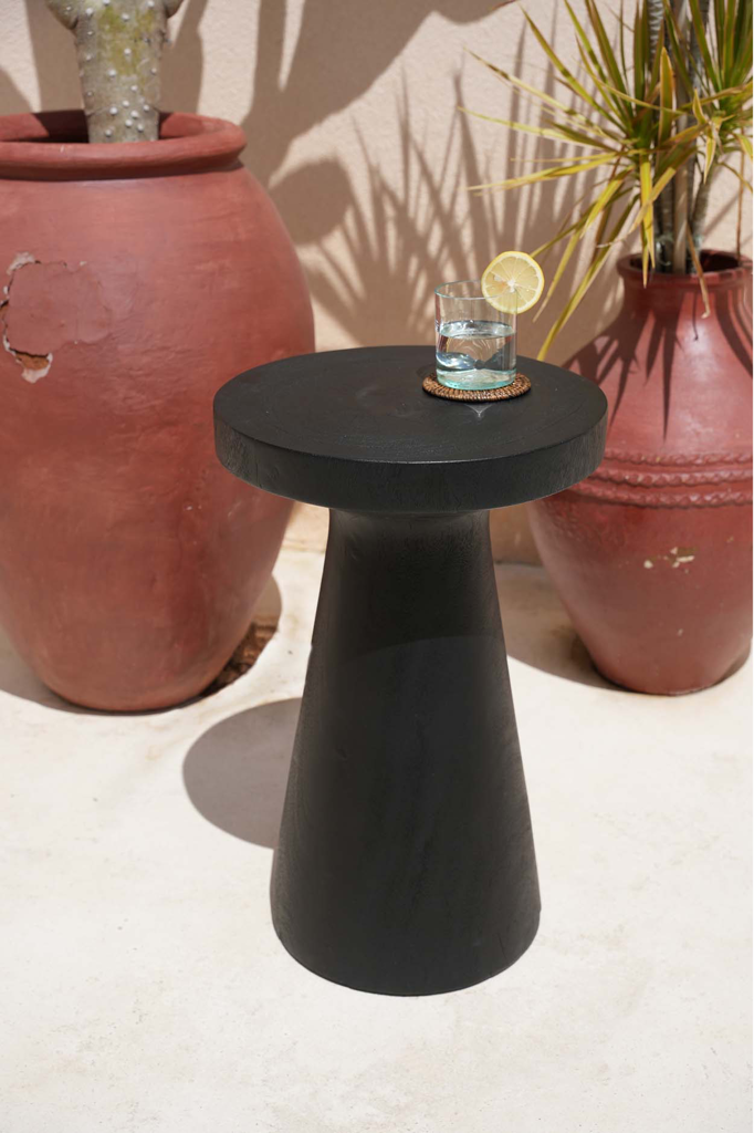 Bazar Bizar De Fiji Bijzettafel - Zwart - 60x40x40 cm