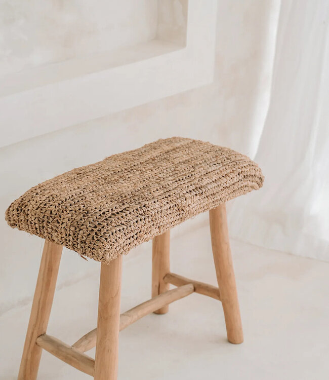 Bazar Bizar De Raffia Bank - Natuurlijk