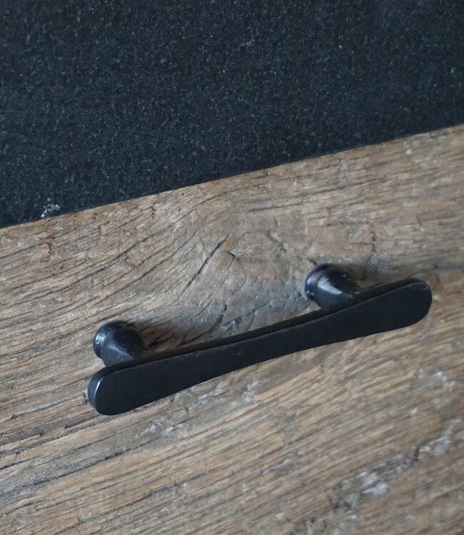 Rene Houtman Badkamermeubel Elly | Geborsteld Eikenhout | H81 x B119,5 x D51 cm