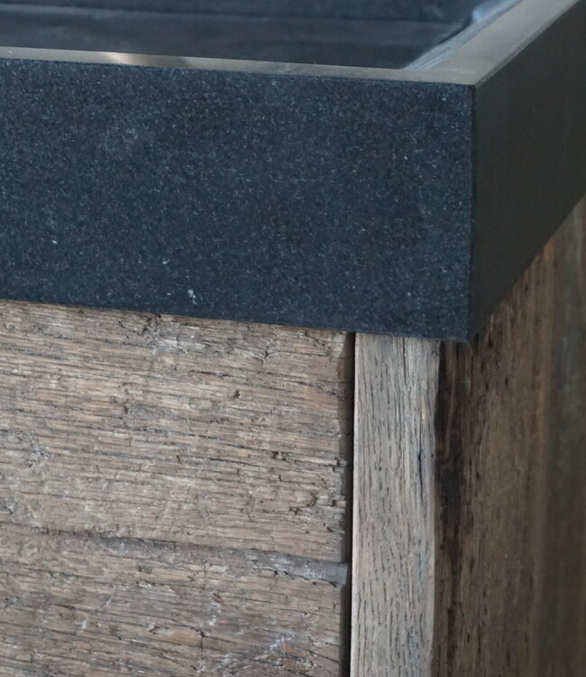 Rene Houtman Badkamermeubel Elly | Geborsteld Eikenhout | H81 x B119,5 x D51 cm