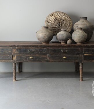 Be-Uniq Origineel Oude Wandtafel | India | H81xB300xD78 cm