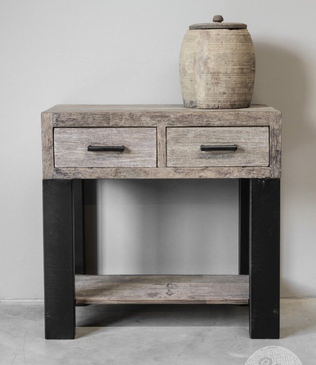 Be-Uniq Wandtafel | Oud Hout | H79 x B80 x D40 cm