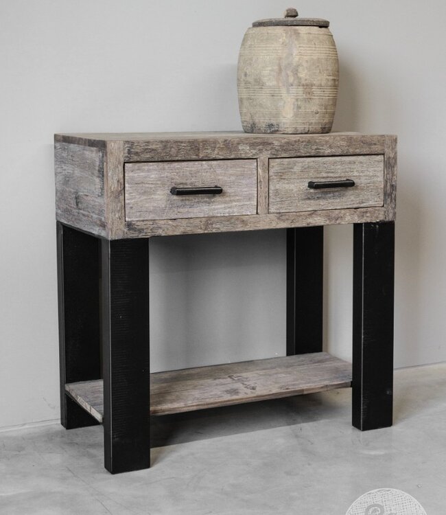 Be-Uniq Wandtafel | Oud Hout | H79 x B80 x D40 cm