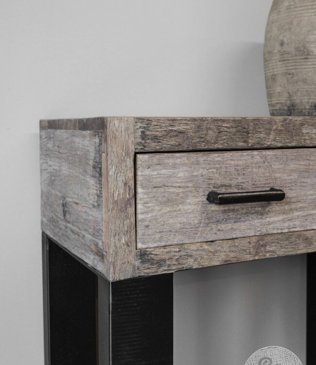 Be-Uniq Wandtafel | Oud Hout | H79 x B80 x D40 cm