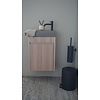 Japandi Zwevend Toiletmeubel | Geribbeld | H52 x B39,5 x D21,5 cm