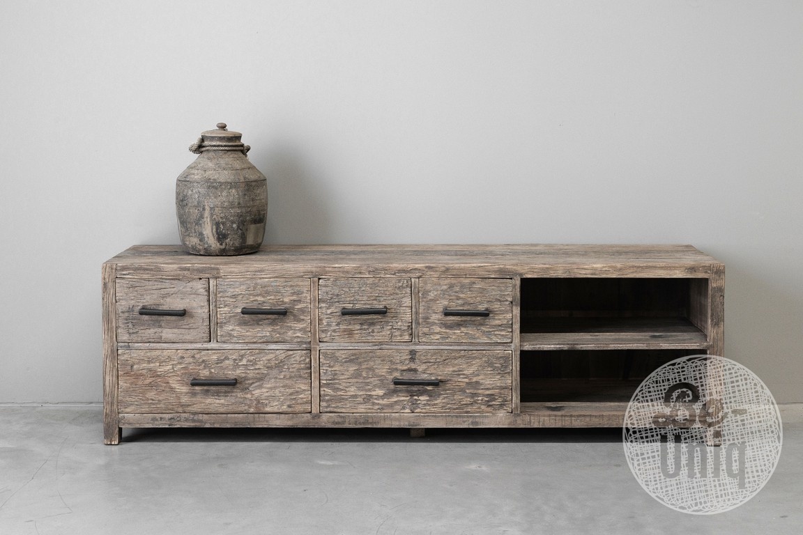 Be-Uniq Tv-Dressoir | Oud Hout | H50 x B165 x D40 cm