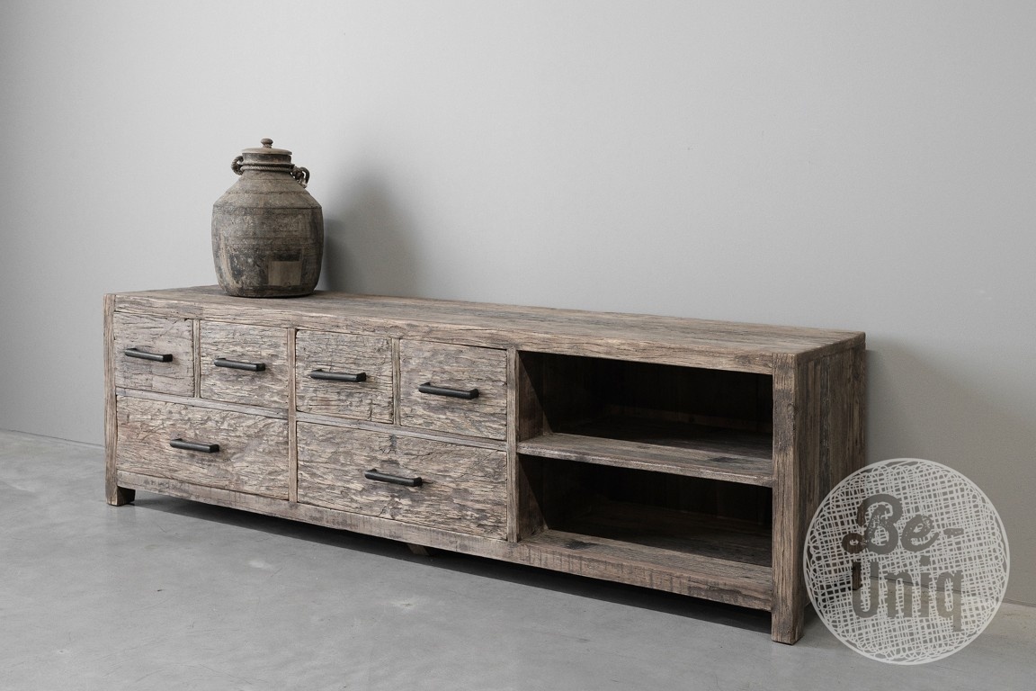 Be-Uniq Tv-Dressoir | Oud Hout | H50 x B165 x D40 cm