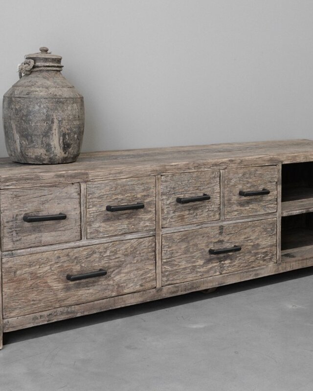 Be-Uniq Tv-Dressoir | Oud Hout | H50 x B165 x D40 cm