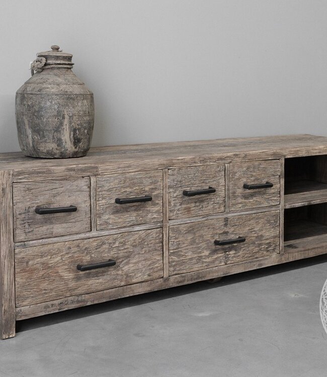 Be-Uniq Tv-Dressoir | Oud Hout | H50 x B165 x D40 cm