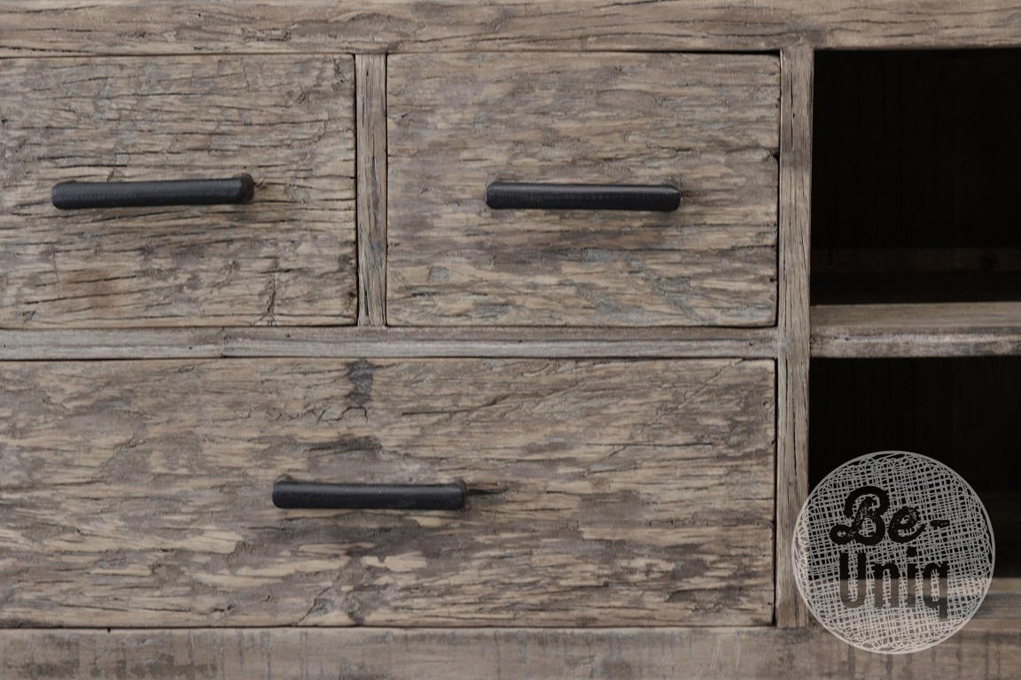 Be-Uniq Tv-Dressoir | Oud Hout | H50 x B165 x D40 cm