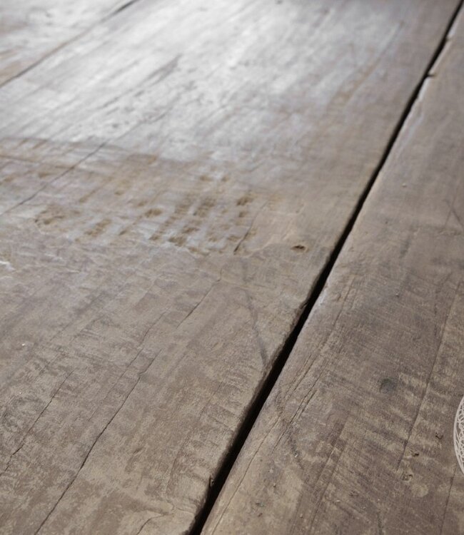 Be-Uniq Eettafel Oude Deur | Verweerd | H79xB201xD100 cm