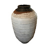 Jinsu Witte ronde GRC pot met grote lijnen.