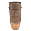 Christenee Grey halve bruine cementen ronde pot hoogXL