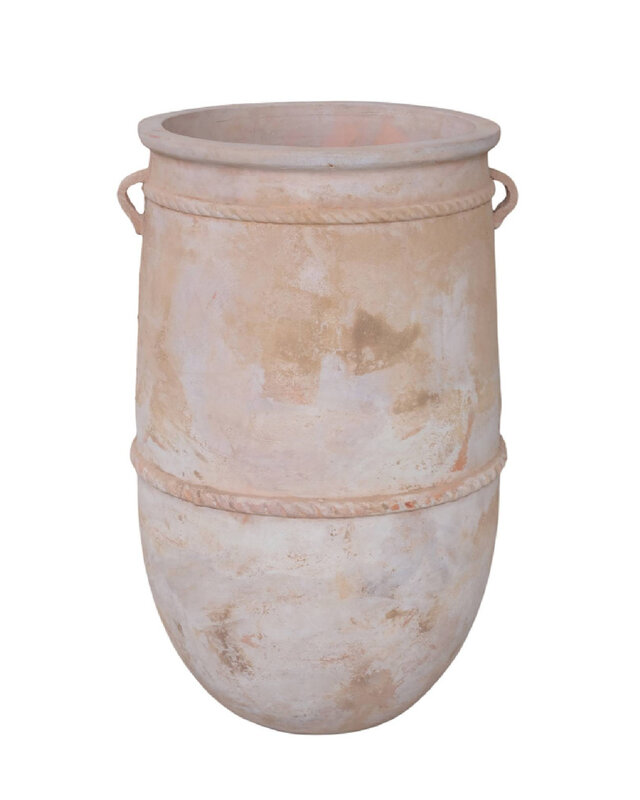 PTMD Vertaal Smayan natuurlijke ronde terracotta pot ruw hoog naar het Nederlands.