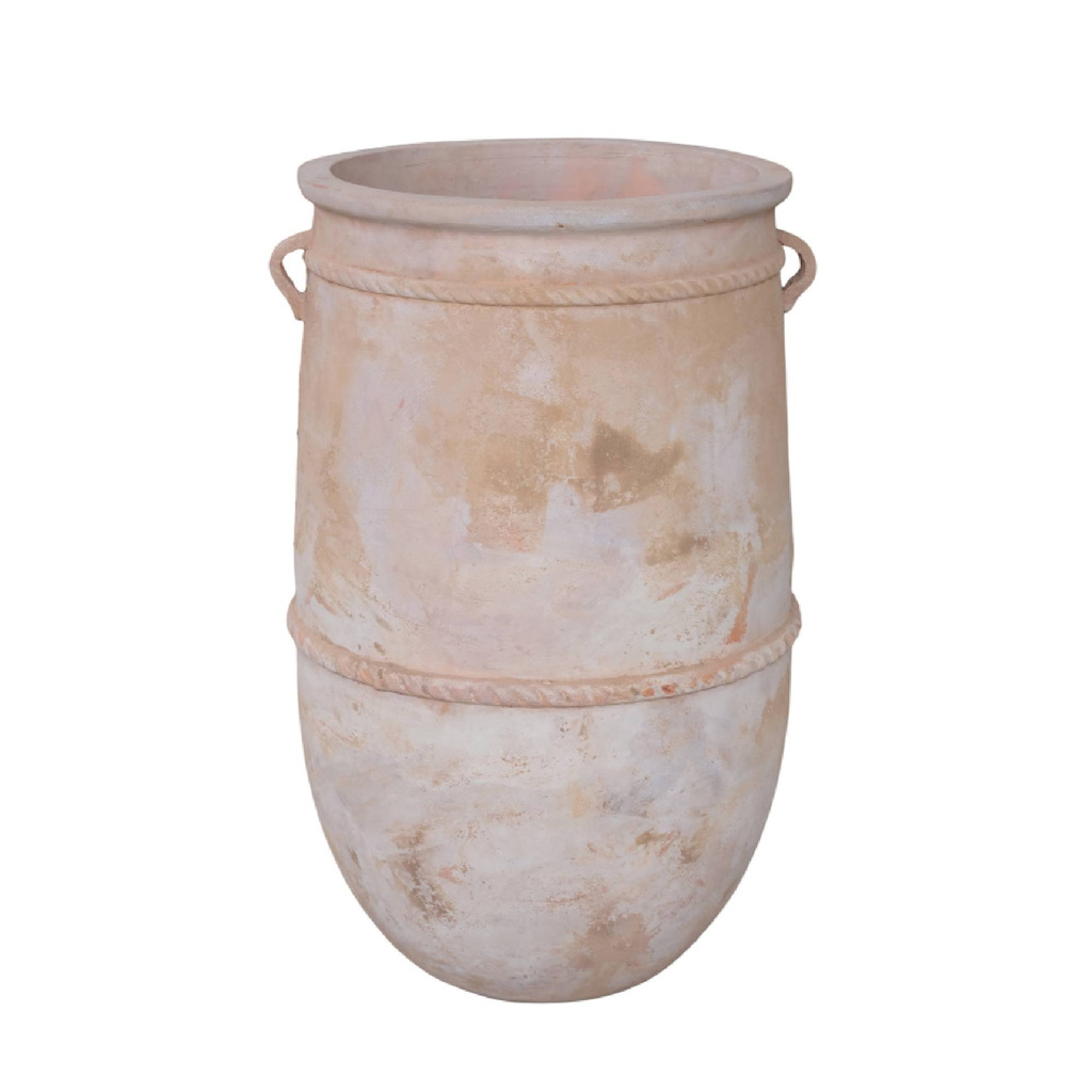 PTMD Vertaal Smayan natuurlijke ronde terracotta pot ruw hoog naar het Nederlands.