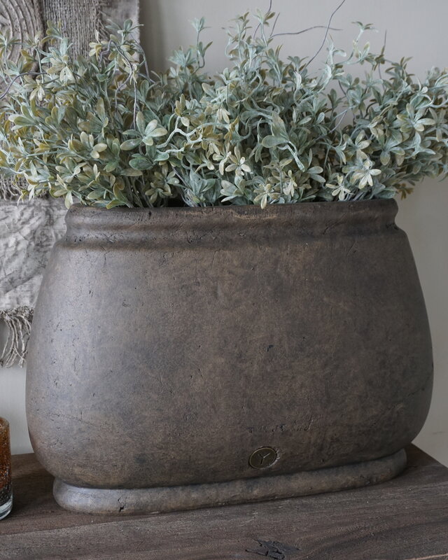 Brynxz Plantenbak Luxury | Ovaal | Majestic Brown | H45xB40xD15 cm