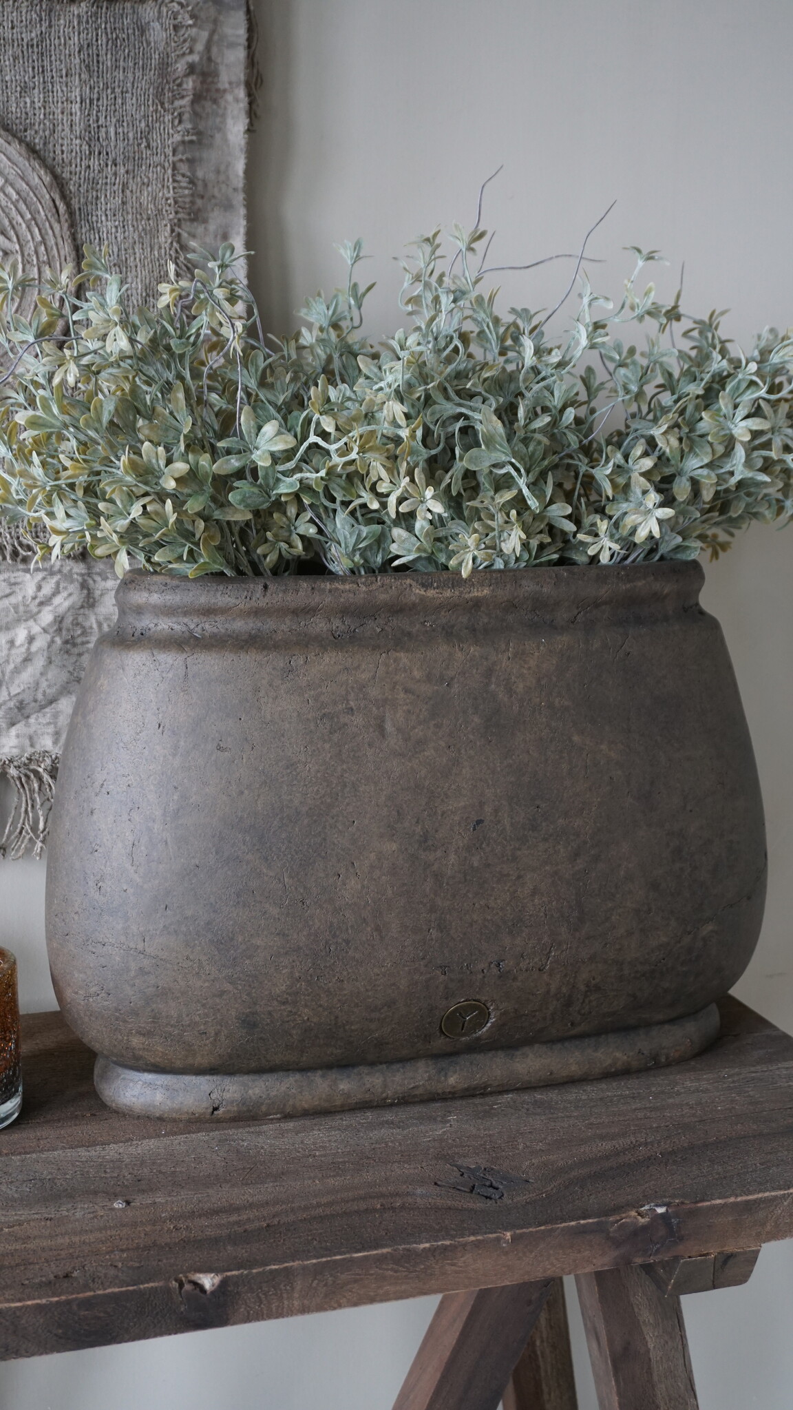 Brynxz Plantenbak Luxury | Ovaal | Majestic Brown | H45xB40xD15 cm