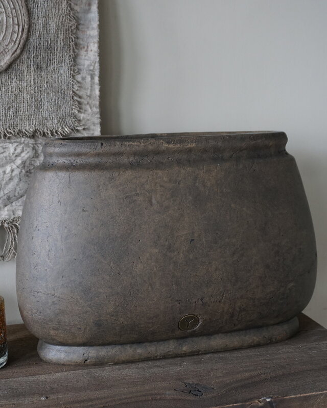 Brynxz Plantenbak Luxury | Ovaal | Majestic Brown | H45xB40xD15 cm