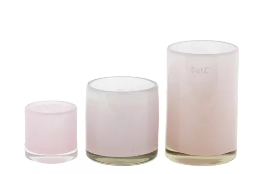 DutZ Kaarsenglas | Oud Roze | H7 x D7 cm