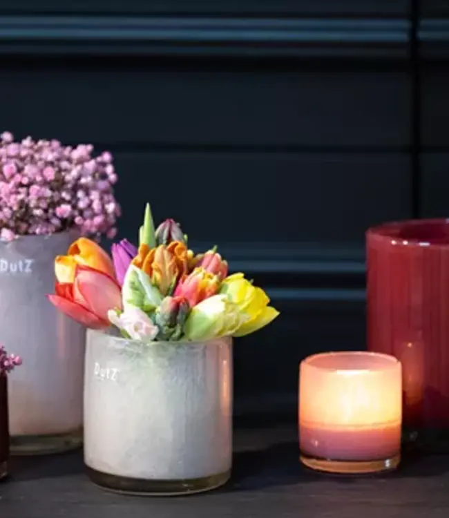 DutZ Kaarsenglas | Oud Roze | 2 Maten!