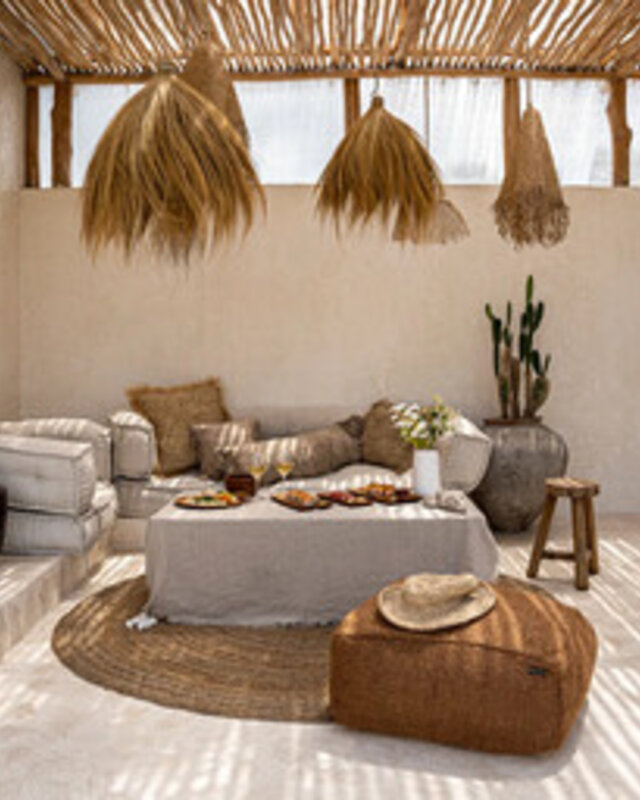 Bazar Bizar Rayung Hut Hanglamp | Naturel | H50 x D28 cm