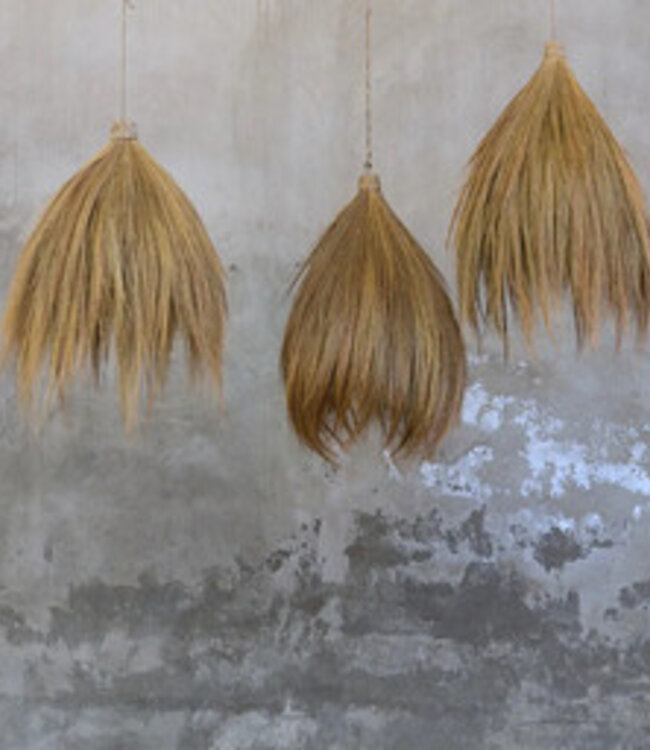 Bazar Bizar Rayung Hut Hanglamp | Naturel | H50 x D28 cm