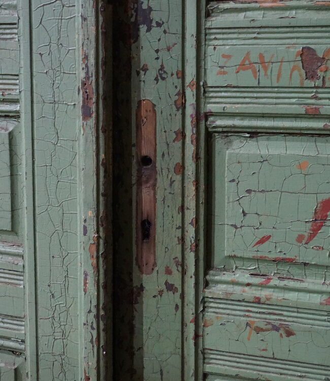 Rene Houtman Set Oude Paneeldeuren | Groenblauw | H237 x B120 cm