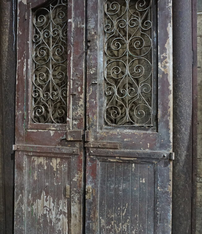 Rene Houtman Set Oude Paneeldeuren | Bruin | H270 x B140 cm