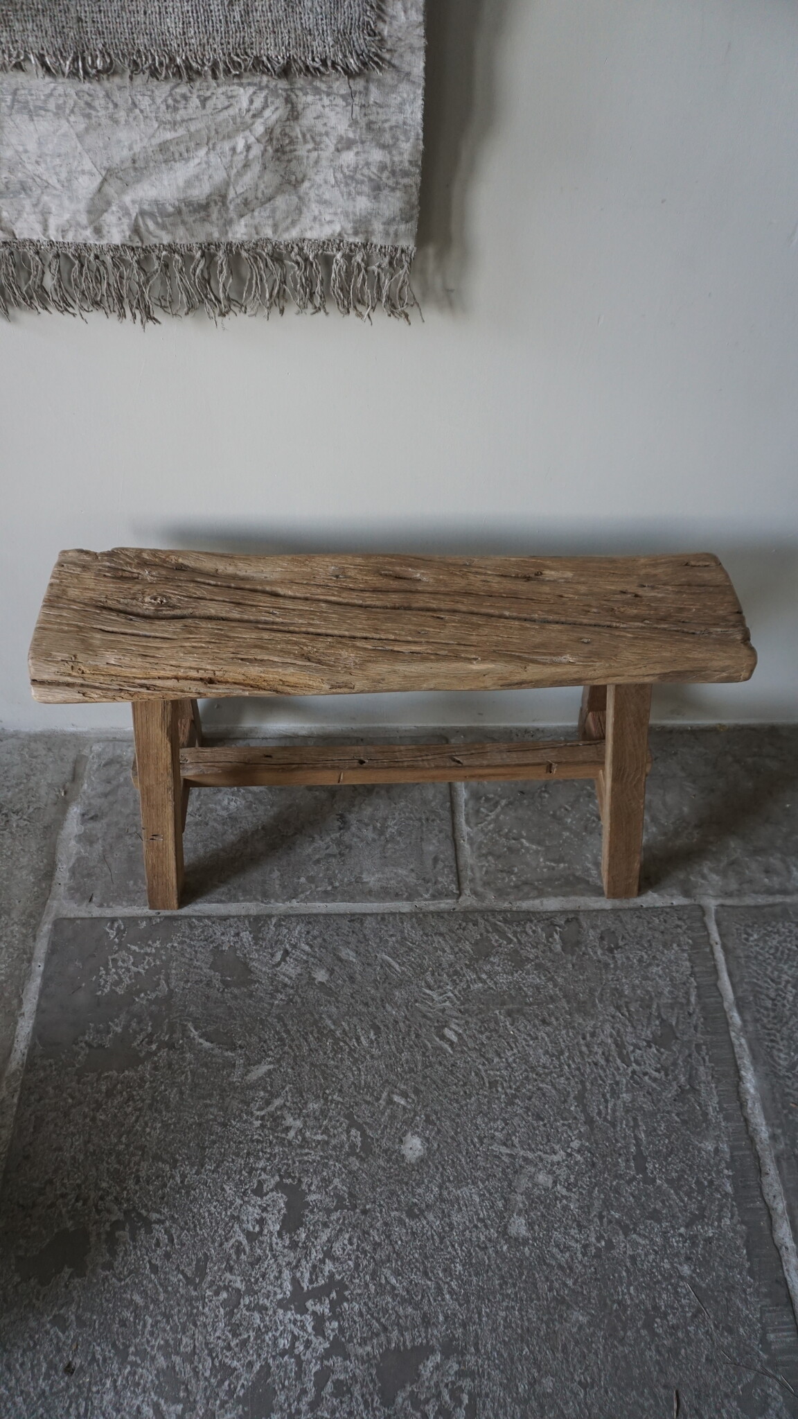 Rene Houtman Oud Eikenhouten Bankje | B80 x H46 x D30,5 cm