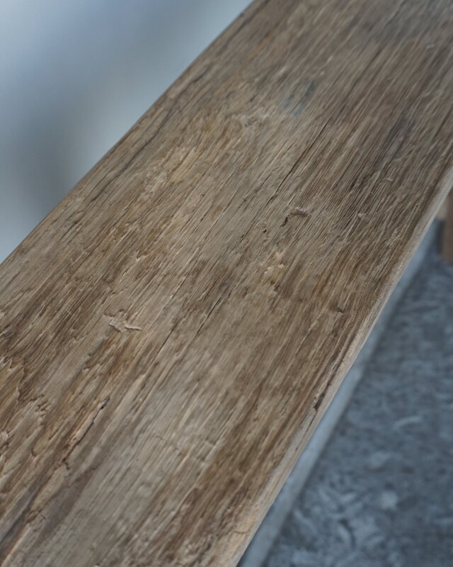 Rene Houtman Oud Eikenhouten Bankje | B80 x H45,5 x D30,5 cm