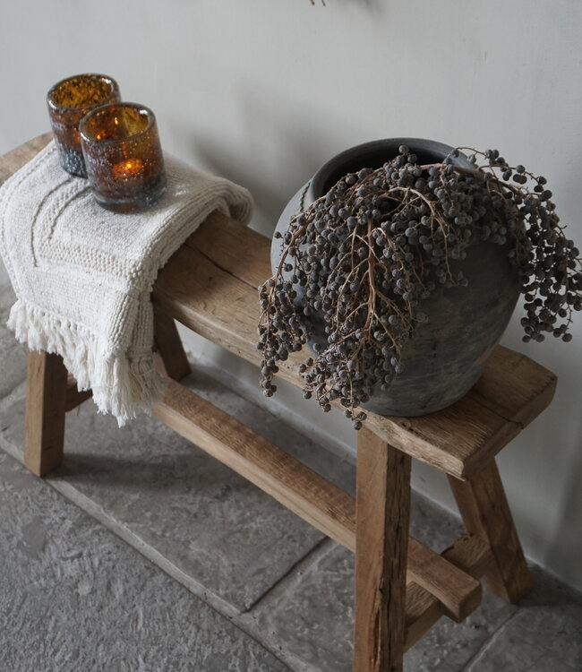 Rene Houtman Oud Eikenhouten Bankje | B80 x H46 x D30 cm