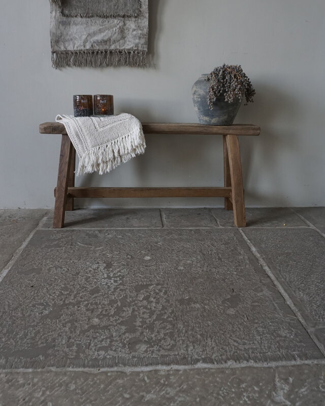 Rene Houtman Oud Eikenhouten Bankje | B80 x H46 x D30 cm