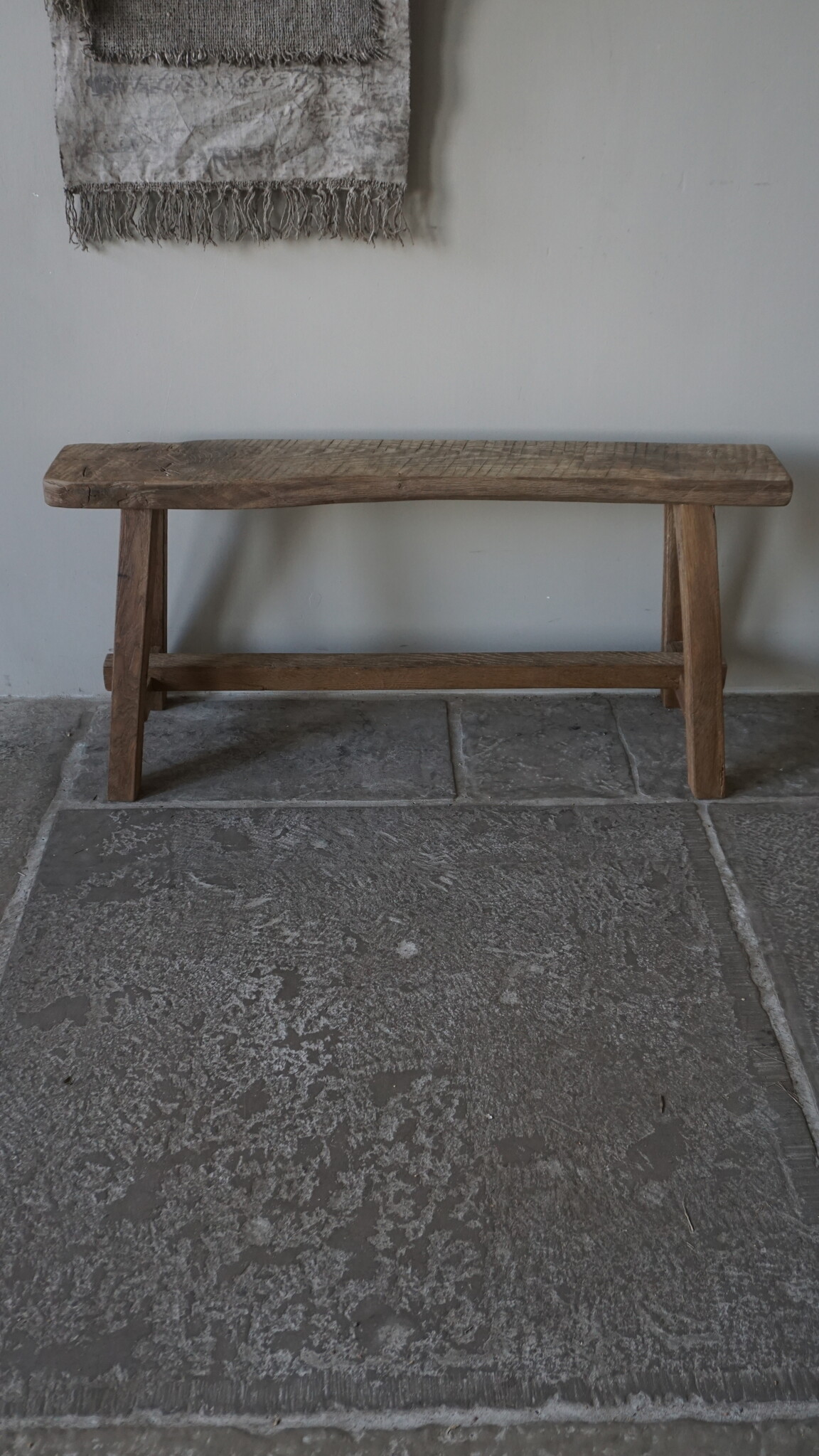 Rene Houtman Oud Eikenhouten Bankje | B80 x H46 x D30 cm