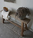 Rene Houtman Oud Eikenhouten Bankje | B80 x H46 x D30 cm